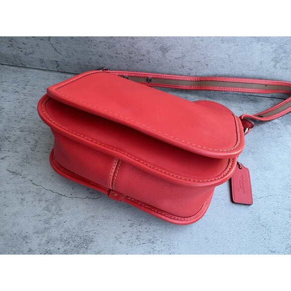 COACH x DISNEY MICKEY MOUSE Ears crossbody Leather Bag Red limited edition - Picture 3 of 9